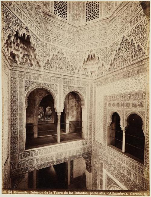 Granada. Interior de la Torre de las Infantas, parte alta (Alhambra)