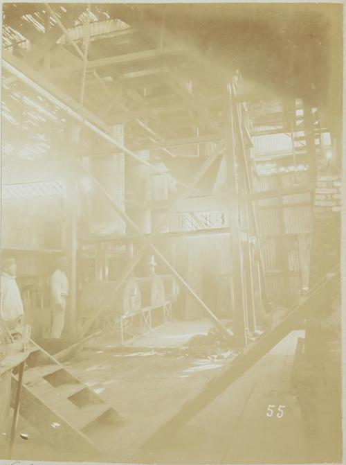 Pampa and oficina views. Sulphur ovens in iodine house