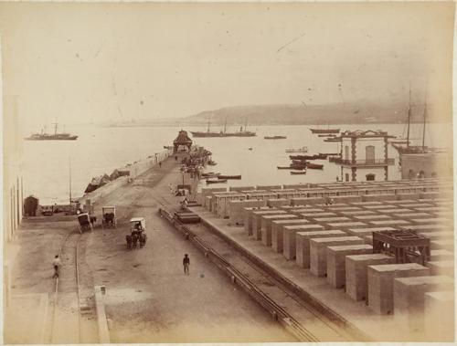 (Construcción del muelle de la Luz en Las Palmas de Gran Canaria)