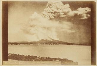 Napoli. Grande Eruzione del Vesuvio nel 1872