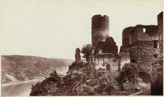 Europe. Ruins of Schoenburg, Rhine