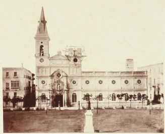 Cadix. Place de la Constitution et église St. Antoine