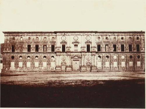 Grenade. Alhambra. Palais construit par Charles-Quint dans l´enceinte de l´Alhambra