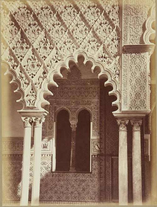 Detail, cour of Alcazar. Seville