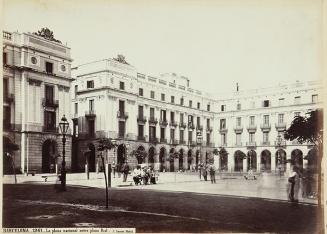 Barcelona. La Plaza Nacional, antes Plaza Real