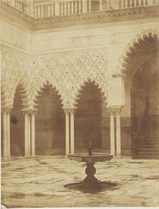 (Detail de l’Alcazar de Seville) (Detalle del patio de las Doncellas del Alcázar. Sevilla)