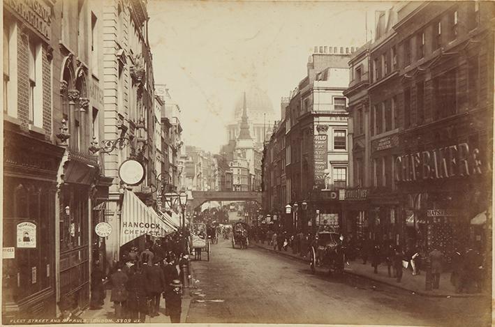 Fleet street and St. Pauls, London