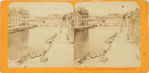 Les Quais, le Pont Neuf, et la Citadelle à Bayonne