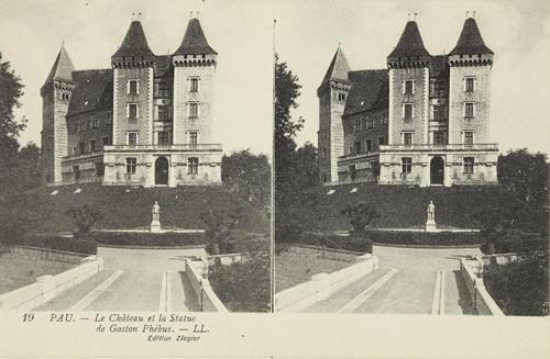 Pau. Le Château et la Statue