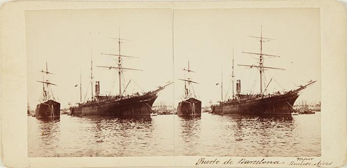 Puerto de Barcelona. Vapor Buenos Aires