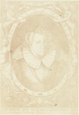 Protait of Mary Queen of Scots. From Corona trágica; Vida y Muerte de la Serenissima Reyna de Escocia por Lope Félix de Vega Carpio