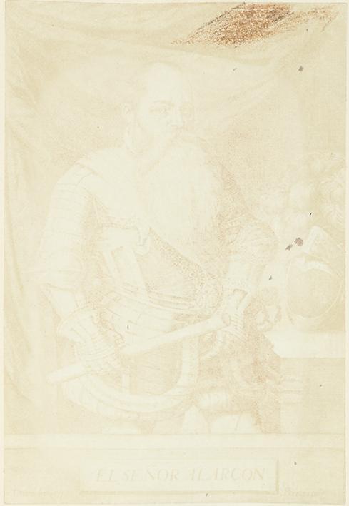 Pedro Perete. Portrait of Alarcón. From Comentarios de los Hechos del Marquess Fernando de Alarcón, par D. Antonio Suarez de Alarcón