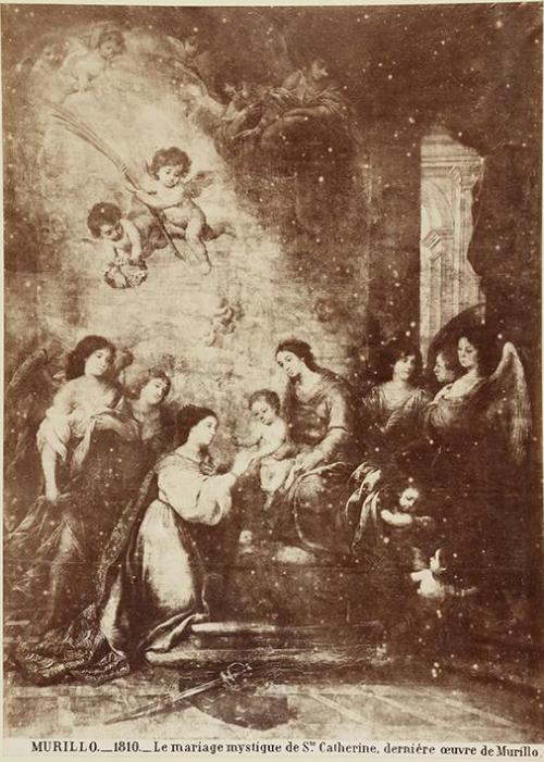 Murillo. Le mariage mystique de Ste. Catherine, dernière oeuvre de Murillo