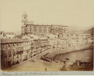 (Málaga. View of the Cathedral from the Port)