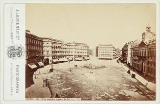 Madrid. Vista general de la puerta del Sol