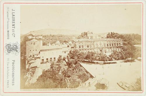 Granada. Vista general de la Alhambra desde la torre del Homenaje