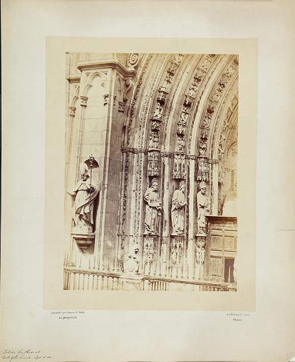 (Toledo. Cathedral. Gate of the Lions. Left side)