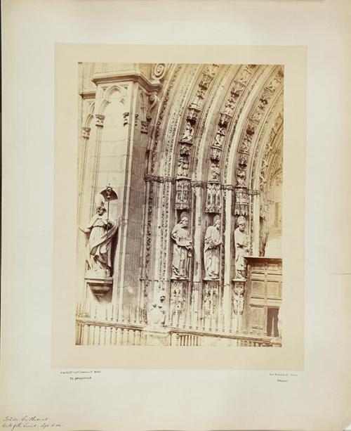 (Toledo. Cathedral. Gate of the Lions. Left side)