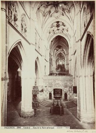 Palencia. Catedral. Vista de la Nave principal