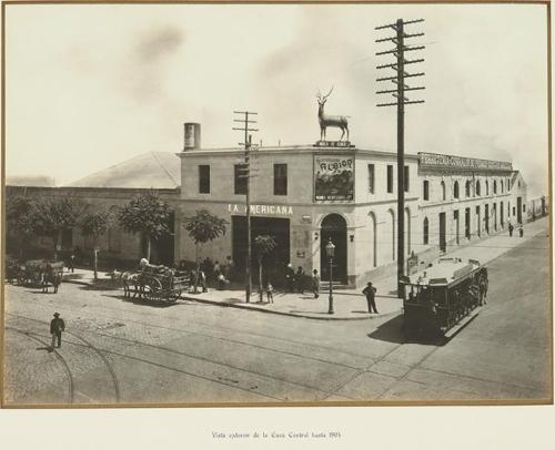 Vista exterior de la Casa Central hasta 1904