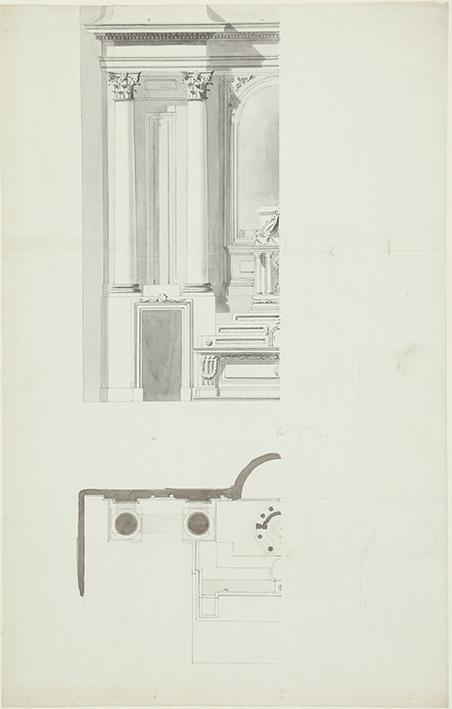 Estudio previo para el retablo de la Capilla de la Encarnación de la Catedral de Málaga