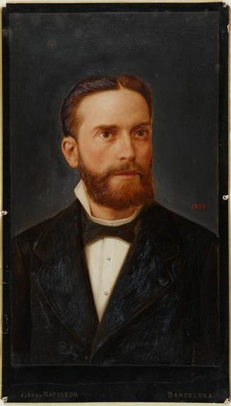 Retrato masculino pintado