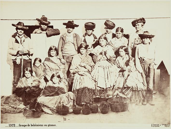 Groupe de bohémiens ou gitanos