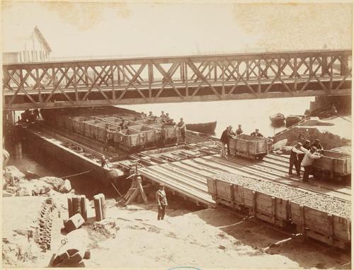 Puerto de Barcelona. Embarcadero de Esparó. Mayo de 1888