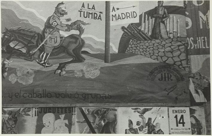 (Carteles propagandísticos en Madrid)