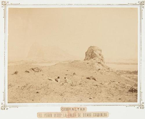 Gibraltar. El peñón desde la falda de Sierra Carbonera