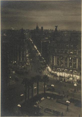 Barcelona de noche. Calle de Pelayo