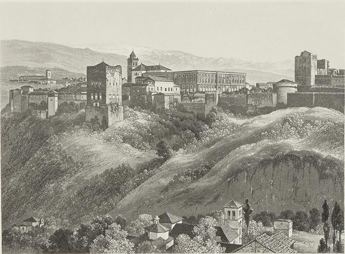 (Vista de la Alhambra de Granada)