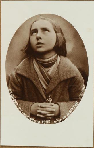 Ezquioga. Viernes Santo 1932. Niña de Albiztur. Éxtasis