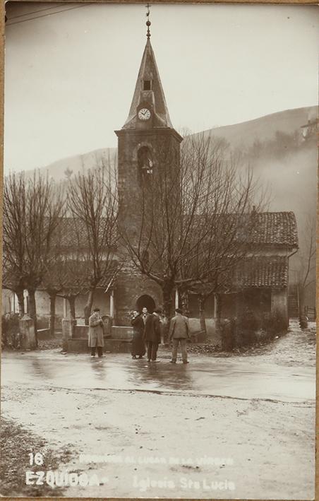 Ezquioga. Iglesia Sta Lucía. al lugar de la Virgen