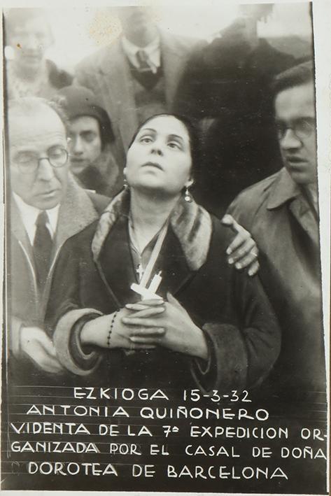 Ezquioga.  15-3-32 Antonia Quiñonero videnta de la 7ª expedición organizada por el Casal de doña Dorotea de Barcelona