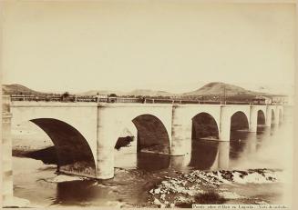 Puente sobre el Ebro en Logroño (Vista de costado)