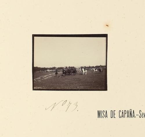 Misa de campaña. Sevilla, Mayo de 1895
